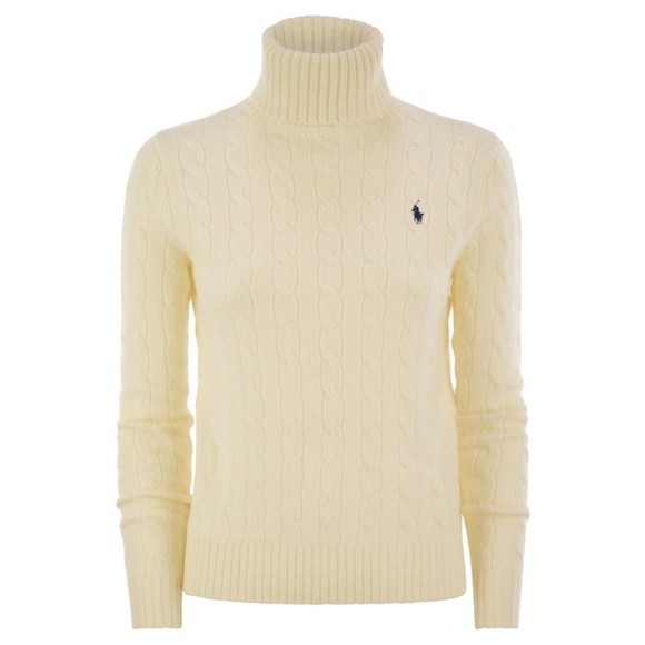 Polo Ralph Lauren Wool And Cashmere Cable-Knit Turtleneck Sweater - NWT - Picture 1 of 4